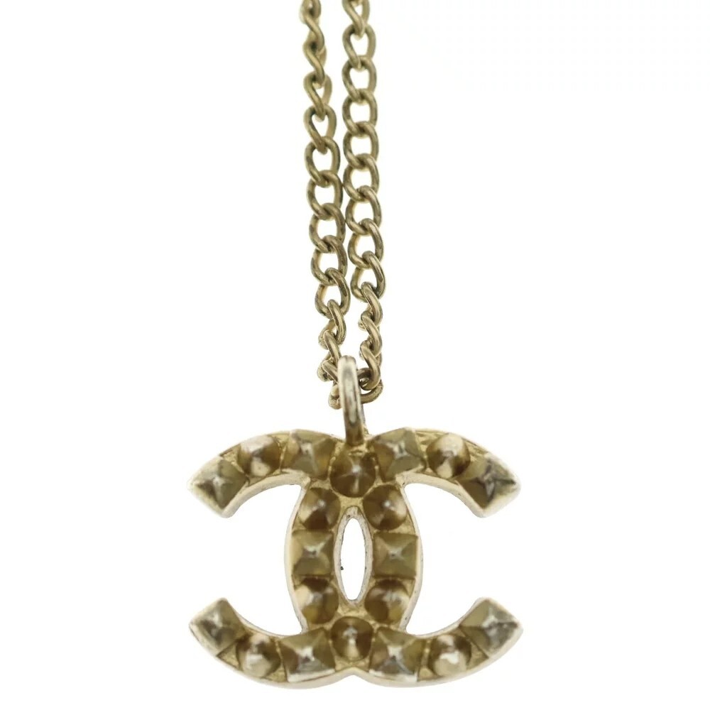 Chanel Cc Logo Studs Pendant Necklace #354996C64B